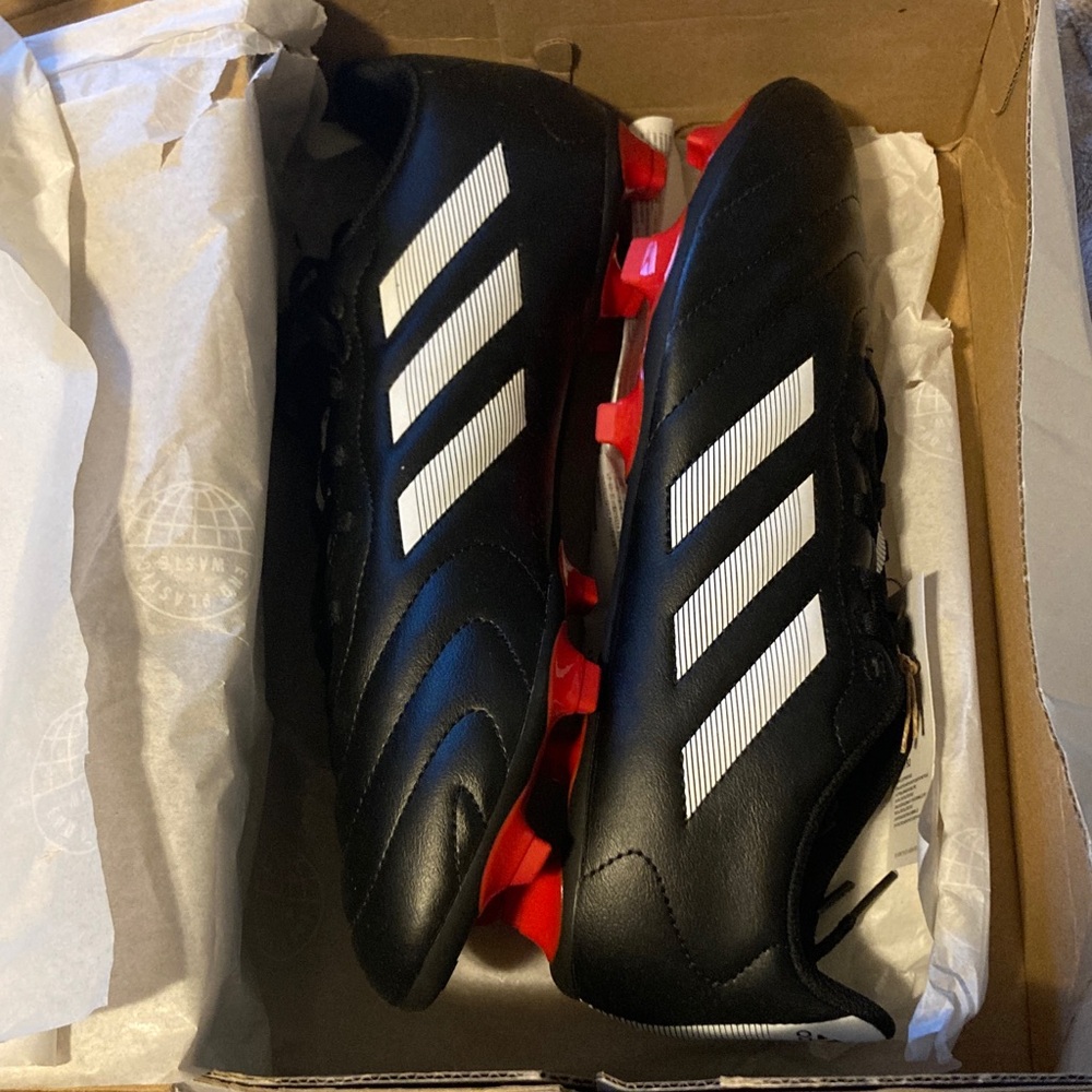 adidas Black and White Soccer Cleats